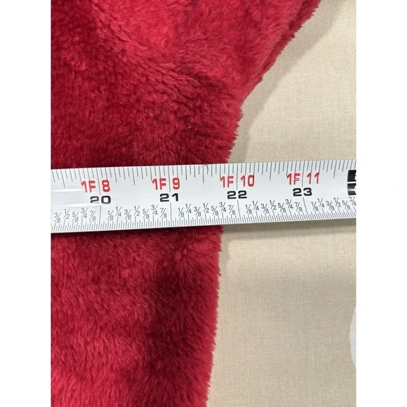 Red Fuzzy Hoodie Whiskers Sweatshirt "Fluff You" Cat Graphic Cozy M Cat Lady - Picture 9 of 10